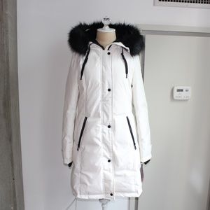 NWT Vince Camuto Down Walker Coat with Faux Fur Trimmed Hood